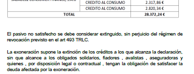 Caso de éxito: Exoneración de 28.372,24€ en deudas con El Corte Inglés, Cetelem y Banco Sabadell Caso de éxito: Exoneración de 28.372,24€ en deudas con El Corte Inglés, Cetelem y Banco Sabadell
